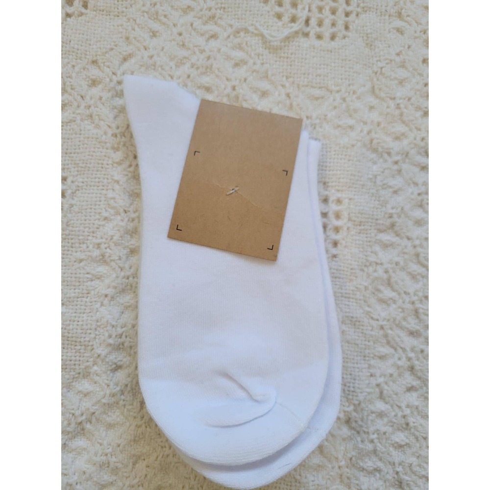 Versace White Embroidered Medusa Logo Crew Socks - Picture 3 of 5